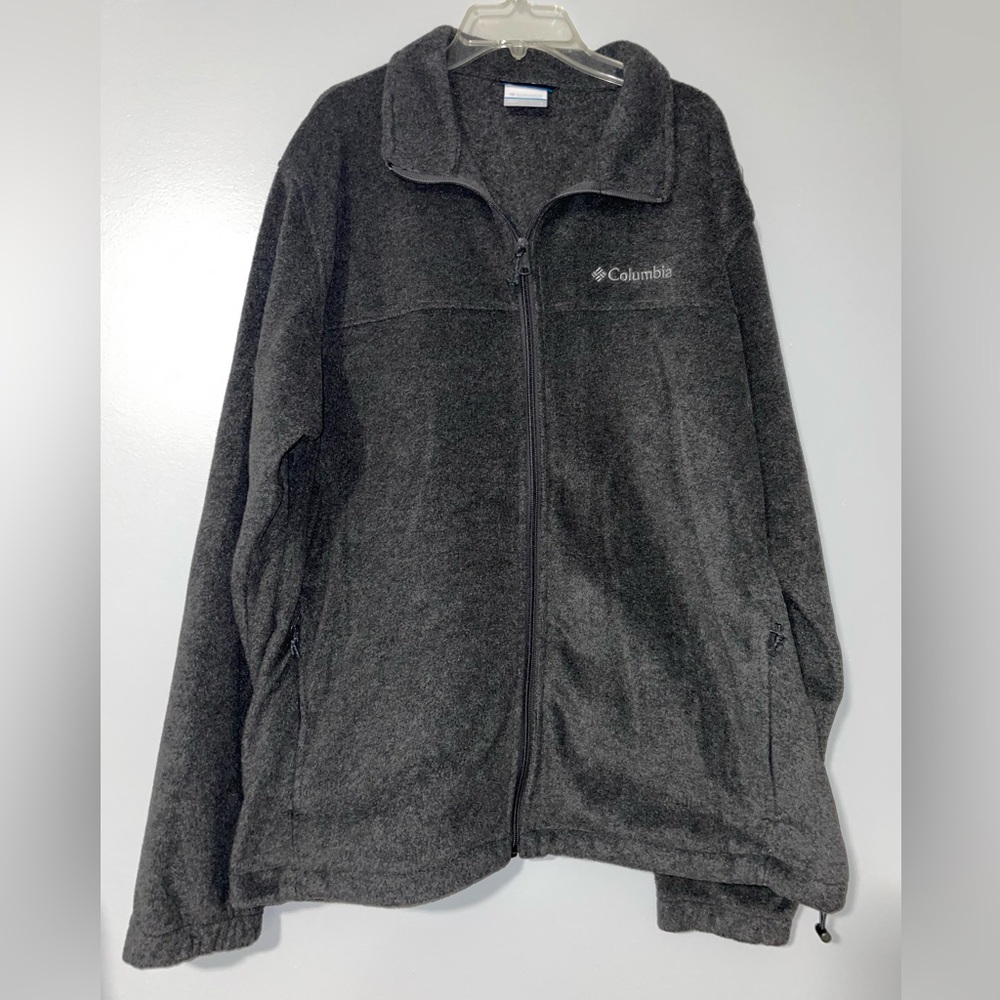 🦍Columbia Charcoal Full-Zip Fleece Jacket
